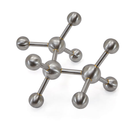 Silver Metal Abstract Molecule Table Sculpture - Small (A+D)