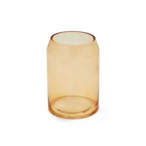 Orange Translucent Tapered Glass Vase (A+D)
