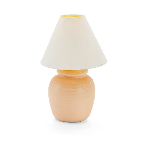 Tan Rough Ceramic Table Lamp