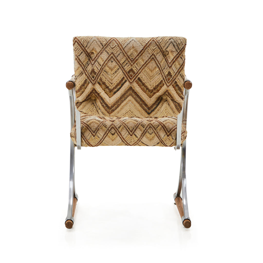 Brown Zig-Zag Dining Chair