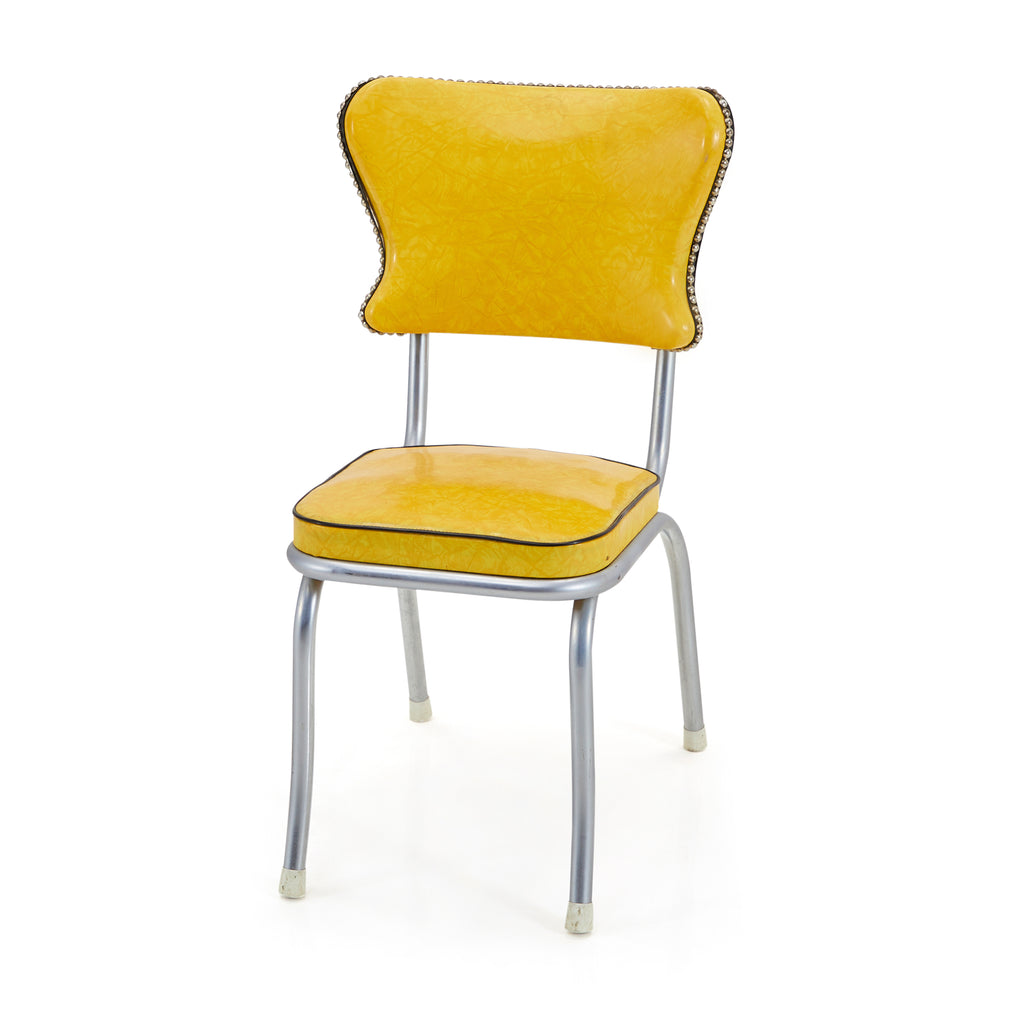 Yellow Vinyl Dining Chair