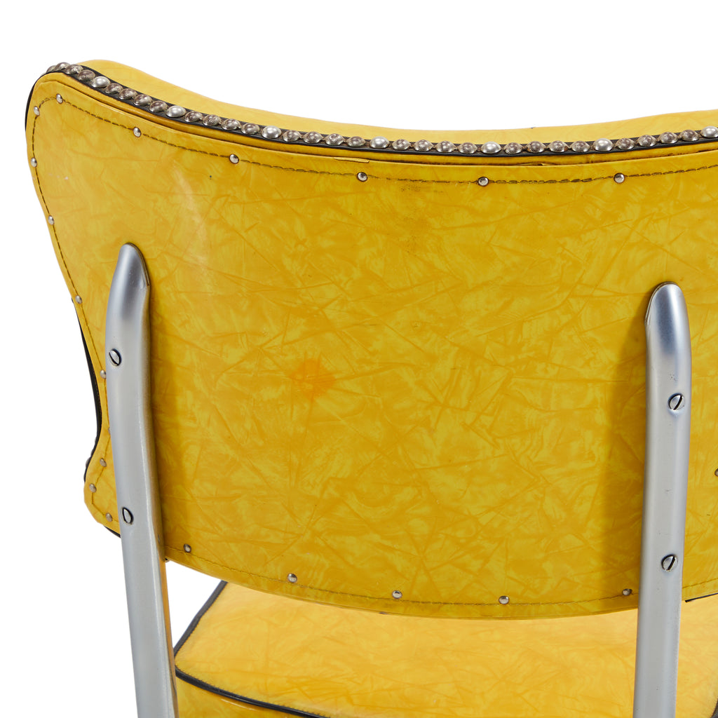 Yellow Vinyl Dining Chair