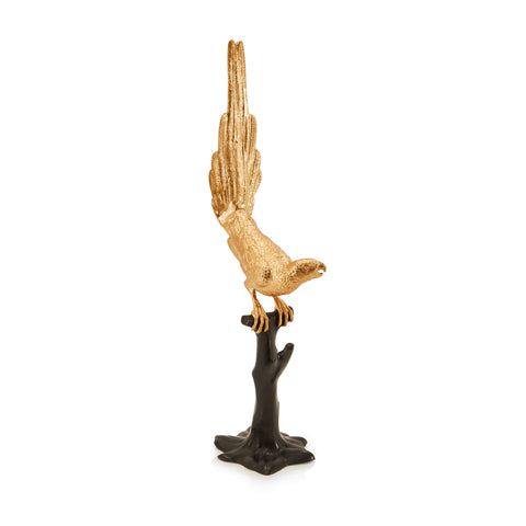 Gold Bird Sculpture Left