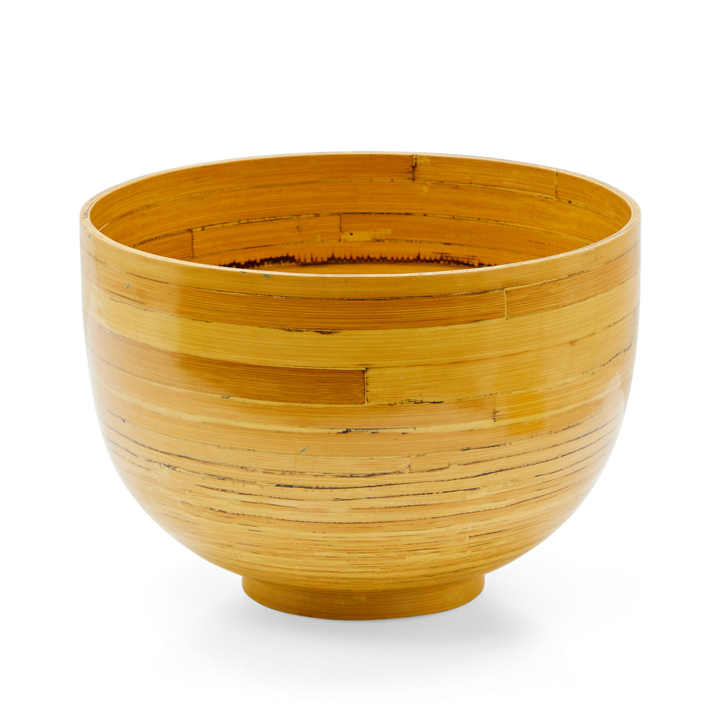 Wood Large Spun Bowl (A+D)