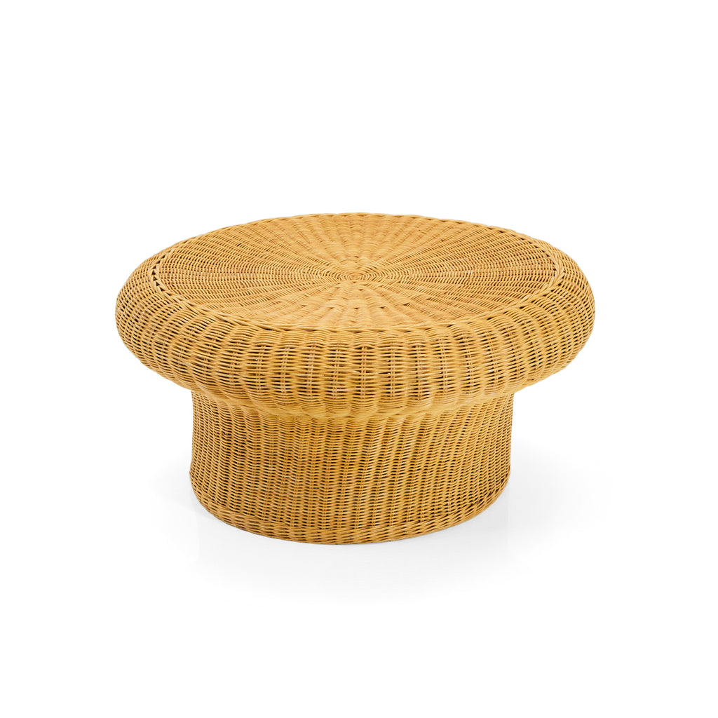 Wicker Round Mushroom Ottoman