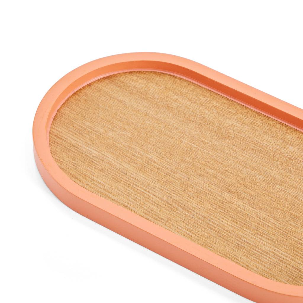 Pink & Wood Tray (A+D)