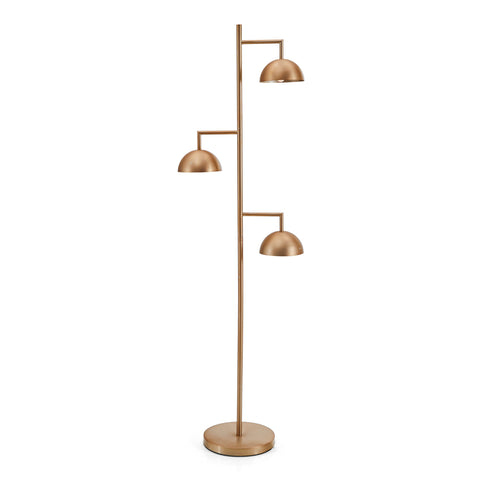 Bronze Three-Bulb Contemporary Floor Lamp