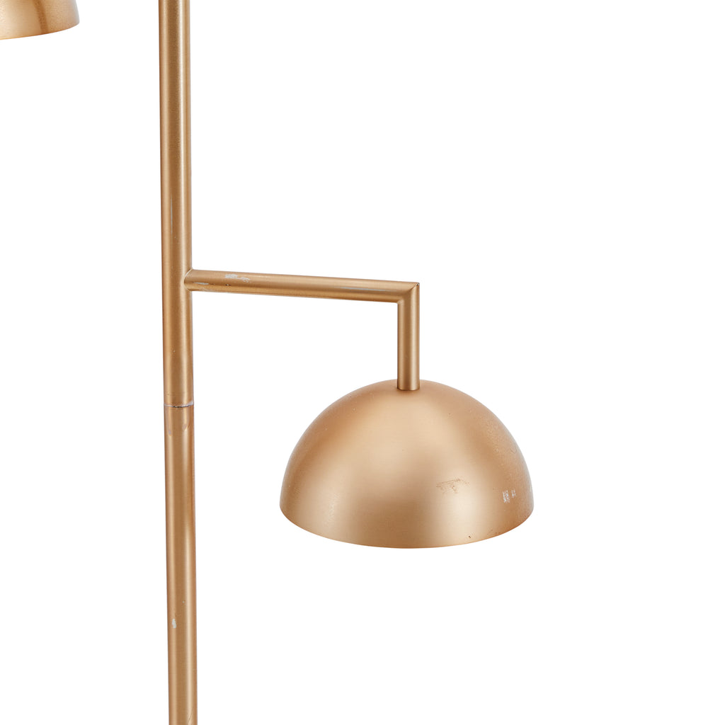 Bronze Three-Bulb Contemporary Floor Lamp