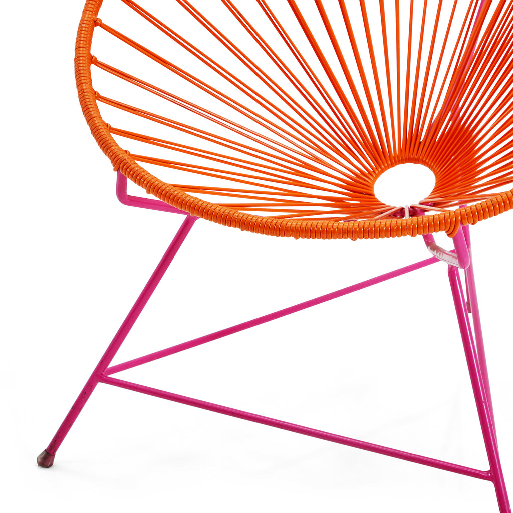 Acapulco Chair Orange & Pink Frame