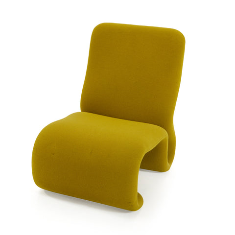 Yellow Chartreuse Ribbon Shape Lounge Chair