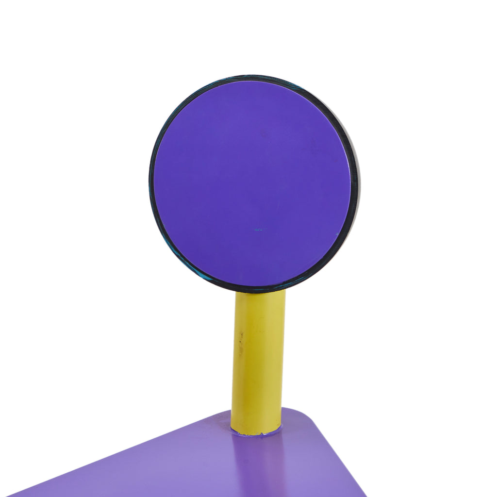 Purple & Yellow Memphis Style Bowling Ball Chair