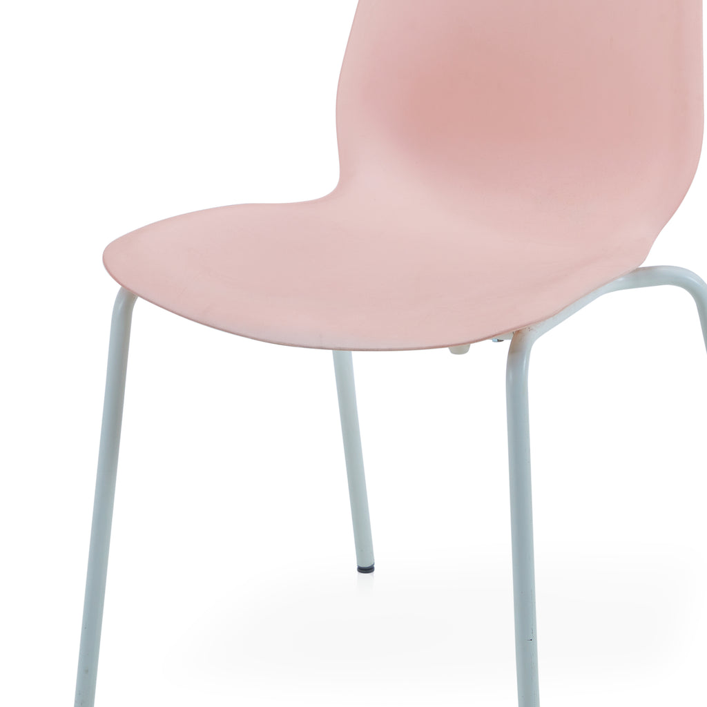 Pink Modern Plastic Side Chair