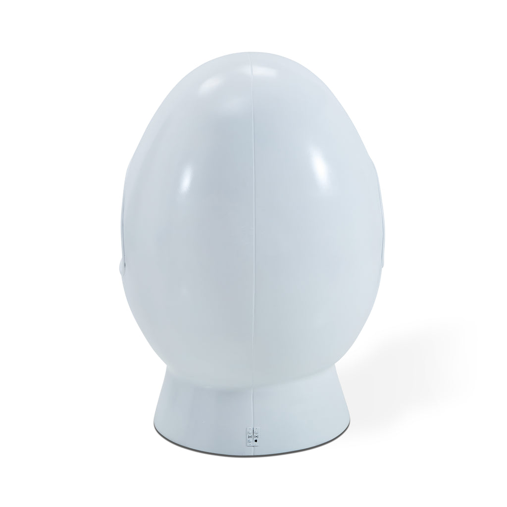 White & Blue Speaker Egg Chair