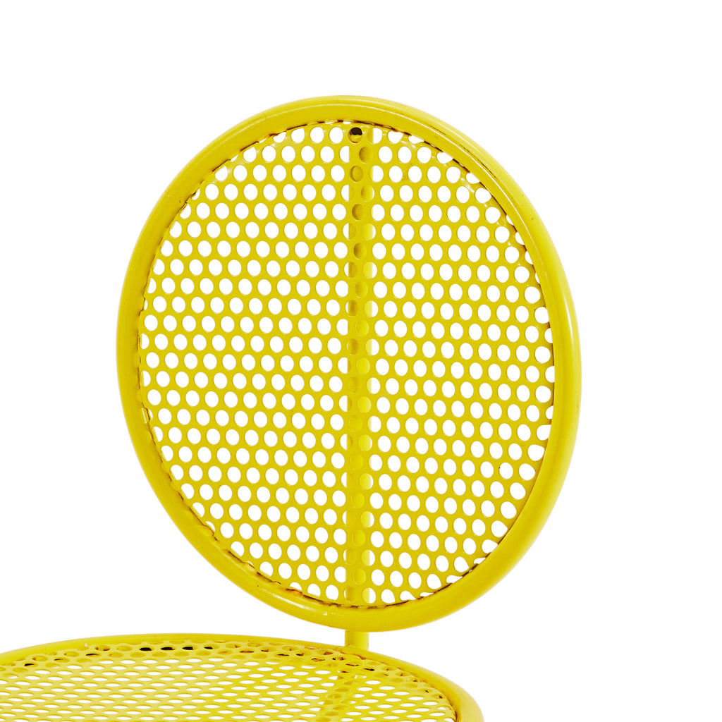 Yellow Circular Outdoor Chair