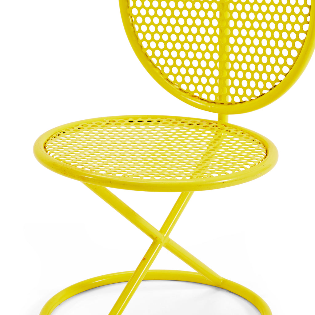 Yellow Circular Outdoor Chair