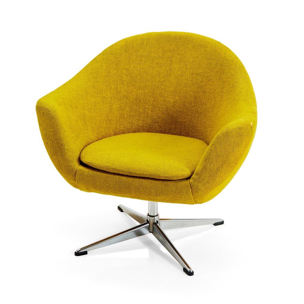 Yellow Mid Century Arm Chair