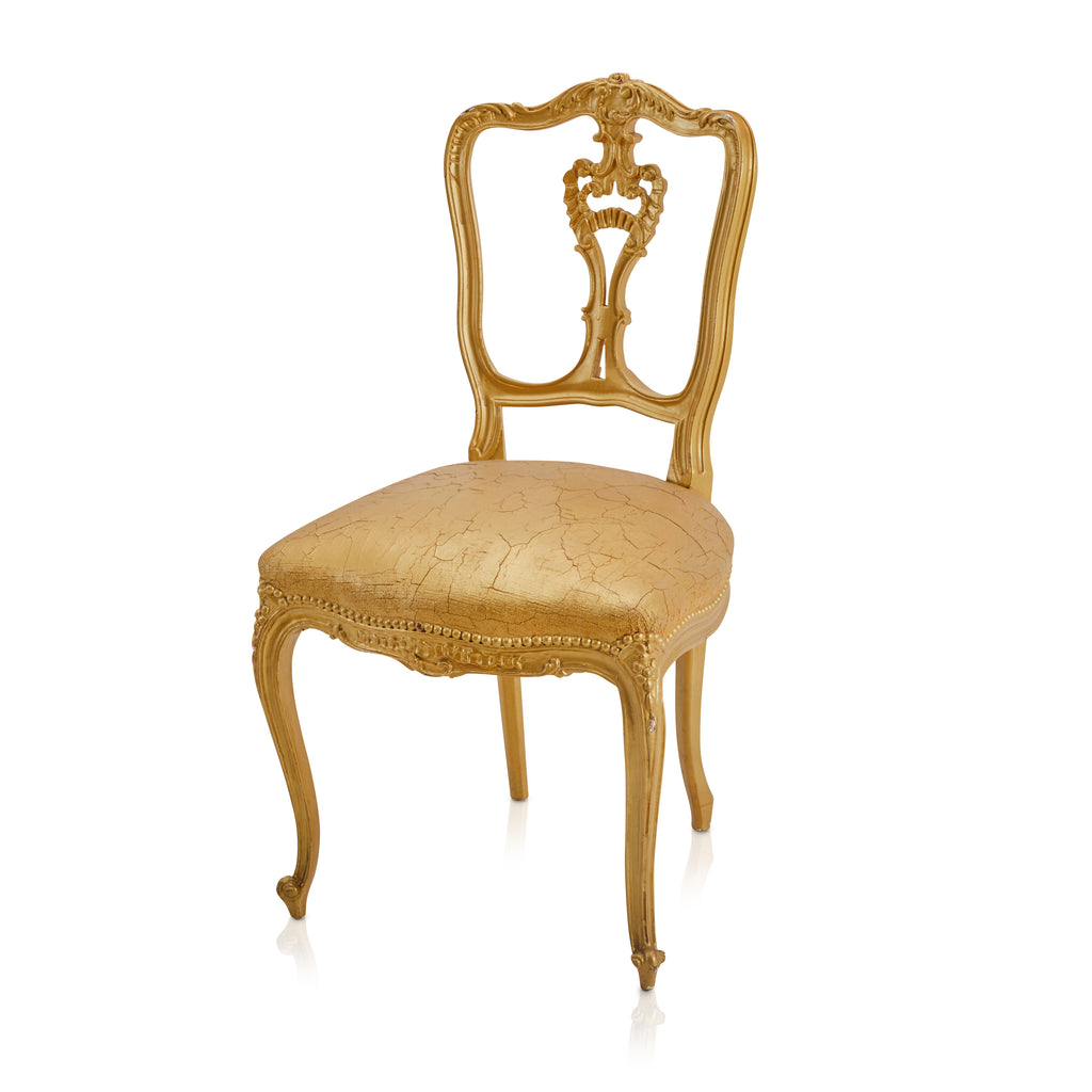 Gold Rococo Side Chair