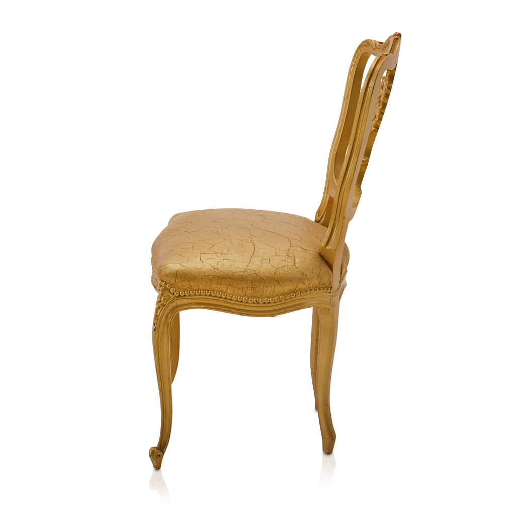 Gold Rococo Side Chair