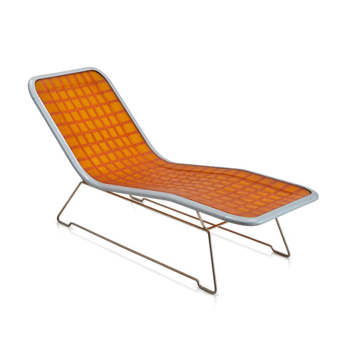 Orange Zanotta Technogel Soft Chaise  Lounge