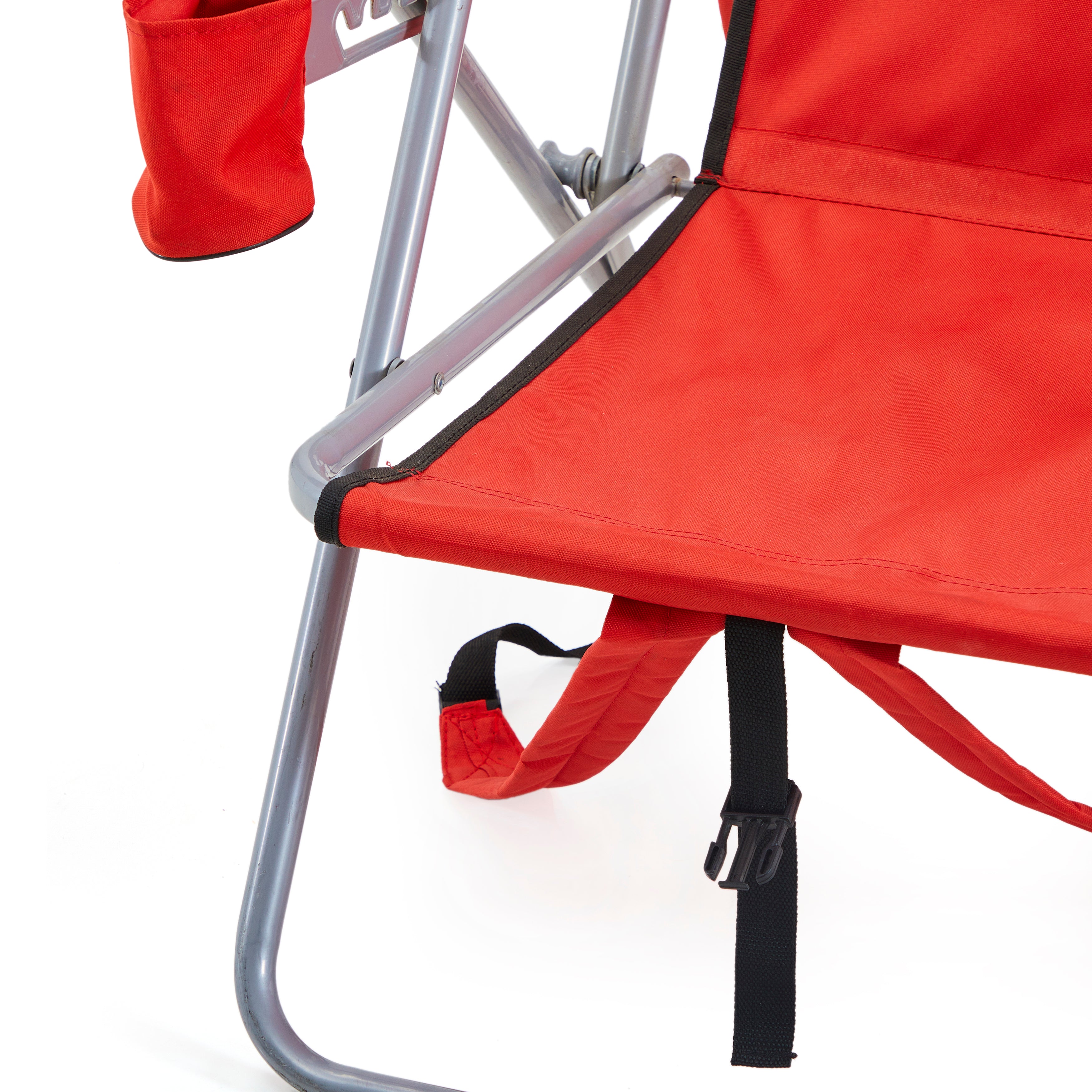 Red Outdoor Folding Chair Gil & Roy Props