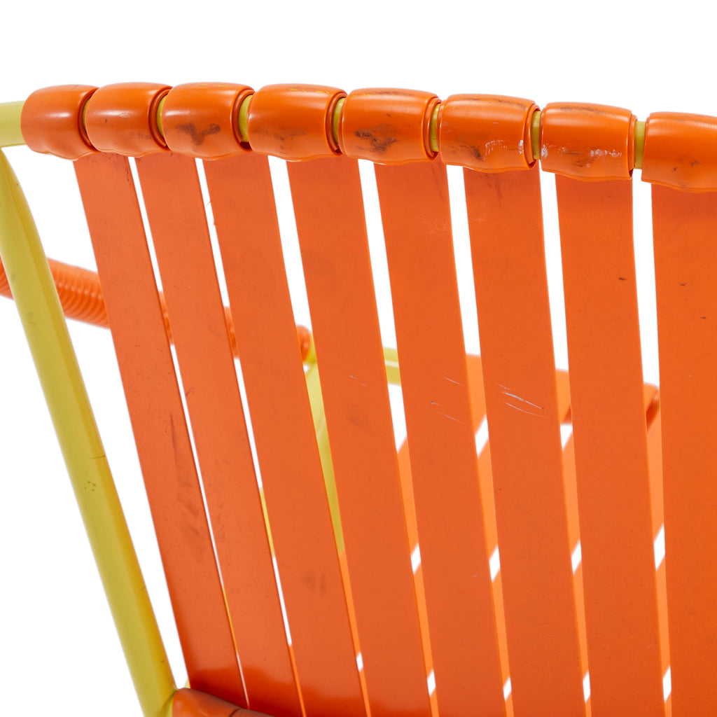 Orange & Yellow Cord Hoop Chair