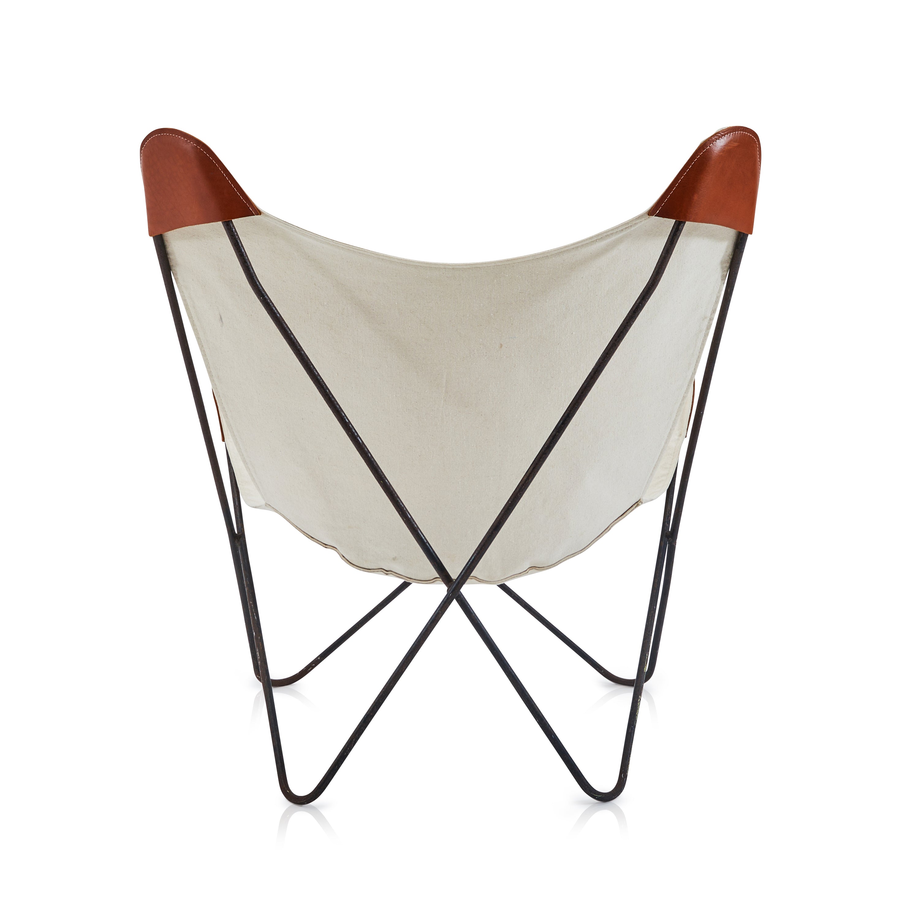 Butterfly Chair White Canvas Gil & Roy Props