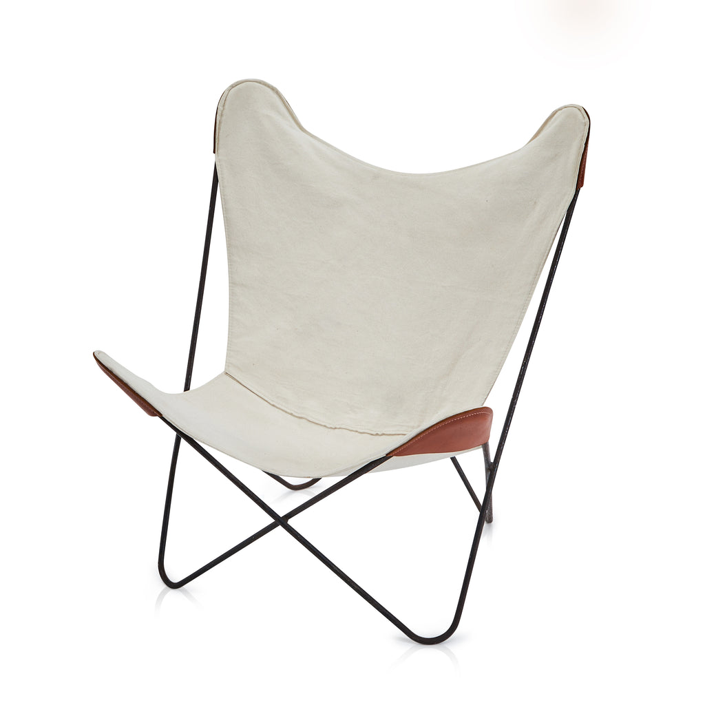 Butterfly Chair - White Canvas
