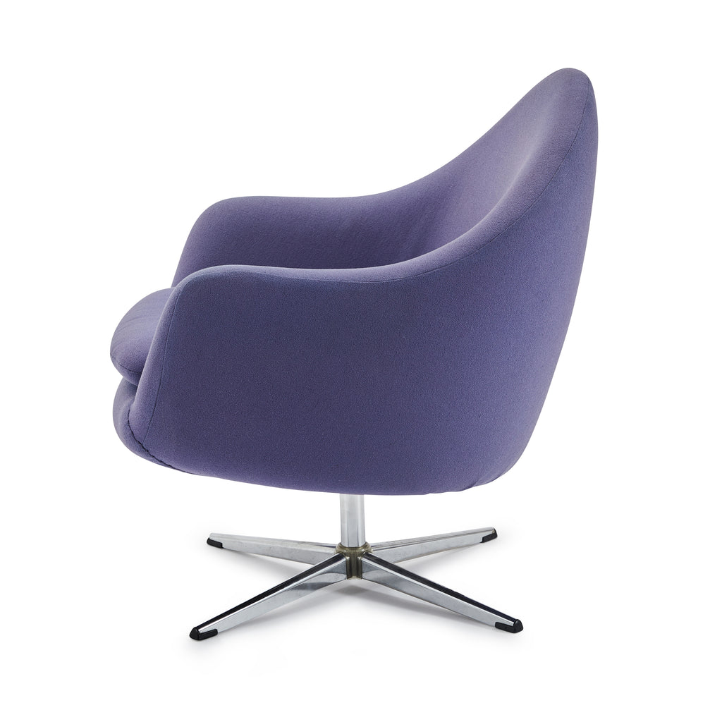 Purple Overman Swivel Arm Chair