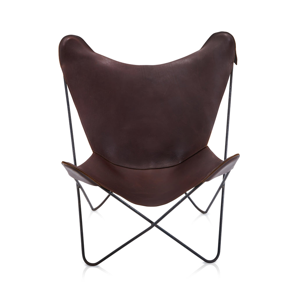 Butterfly Chair - Dark Brown Leather