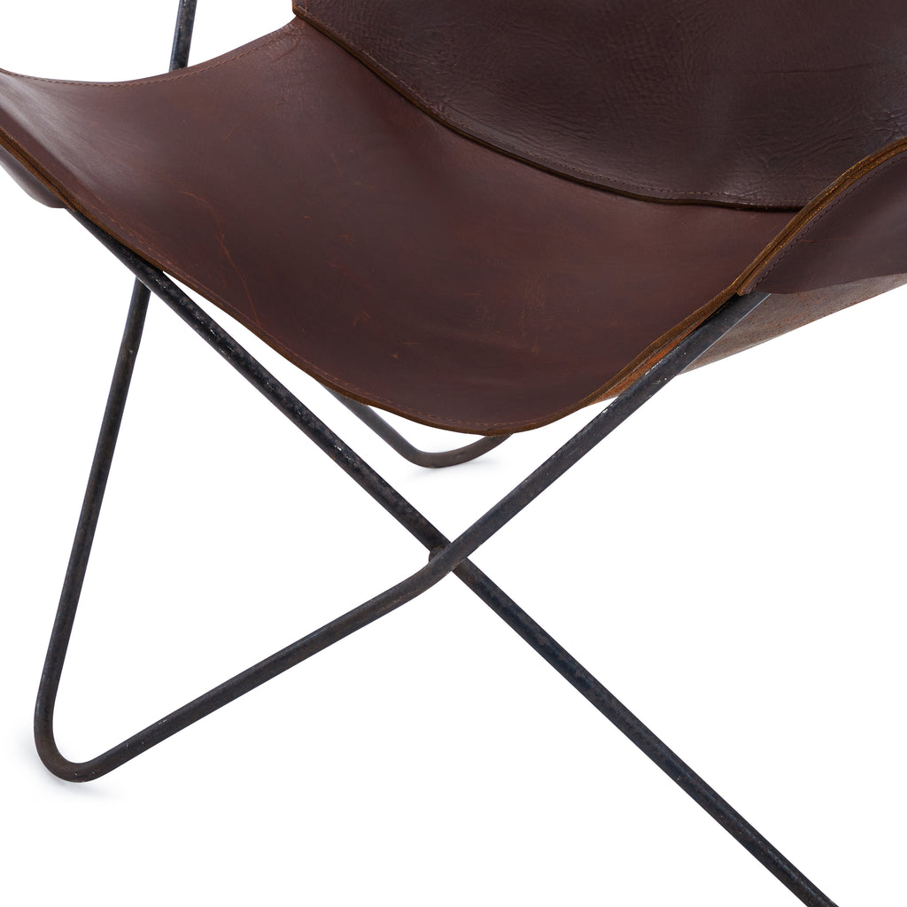 Butterfly Chair - Dark Brown Leather