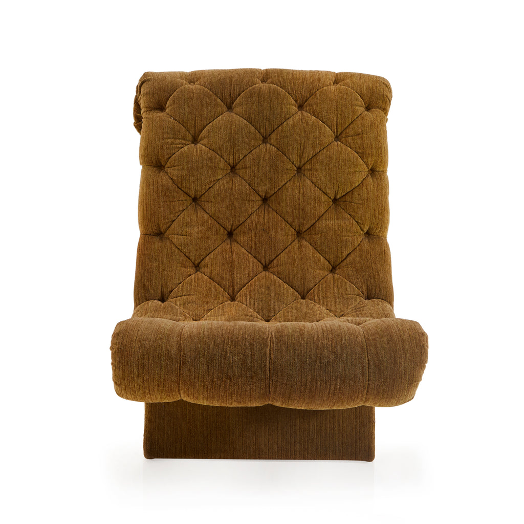 Brown Tufted Lounge Chair