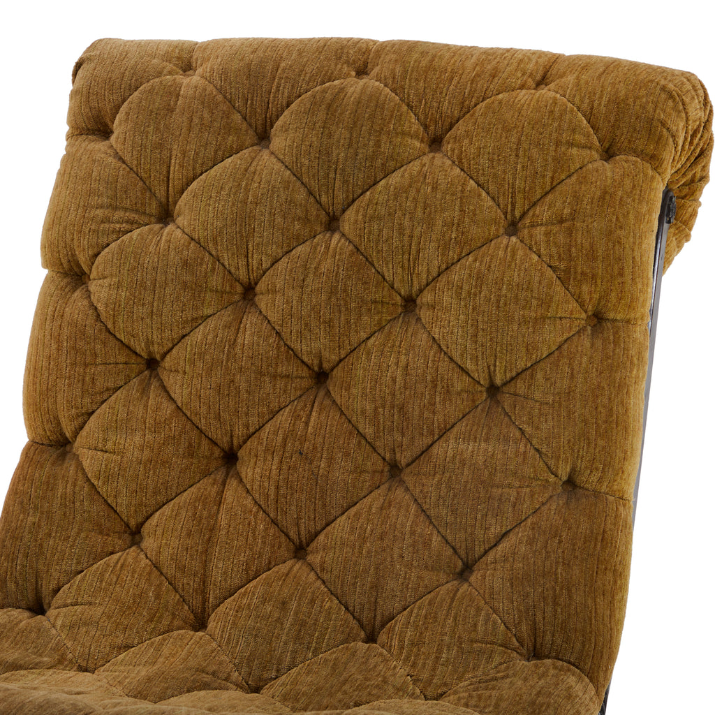 Brown Tufted Lounge Chair