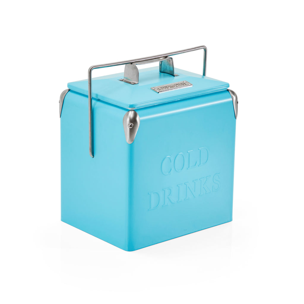 Metal Drink Cooler - Blue