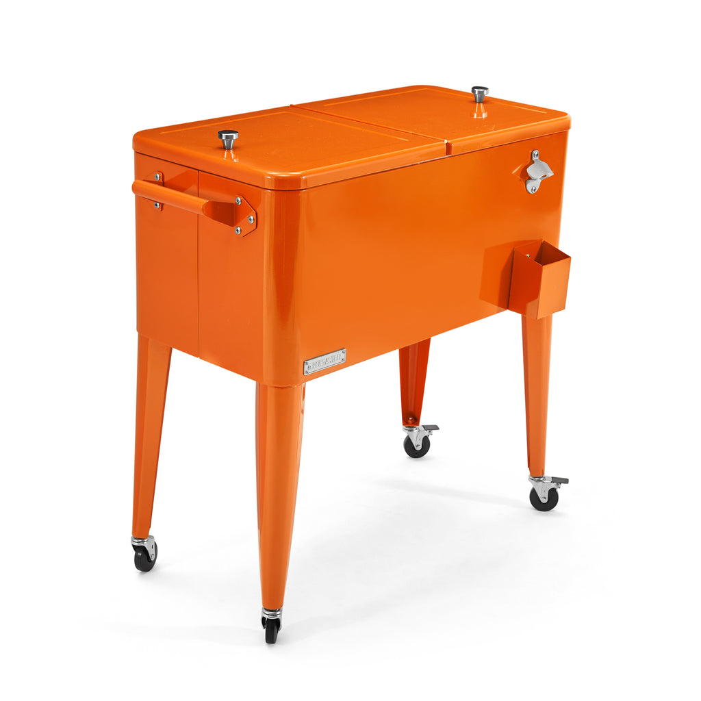 Metal Standing Cooler - Orange