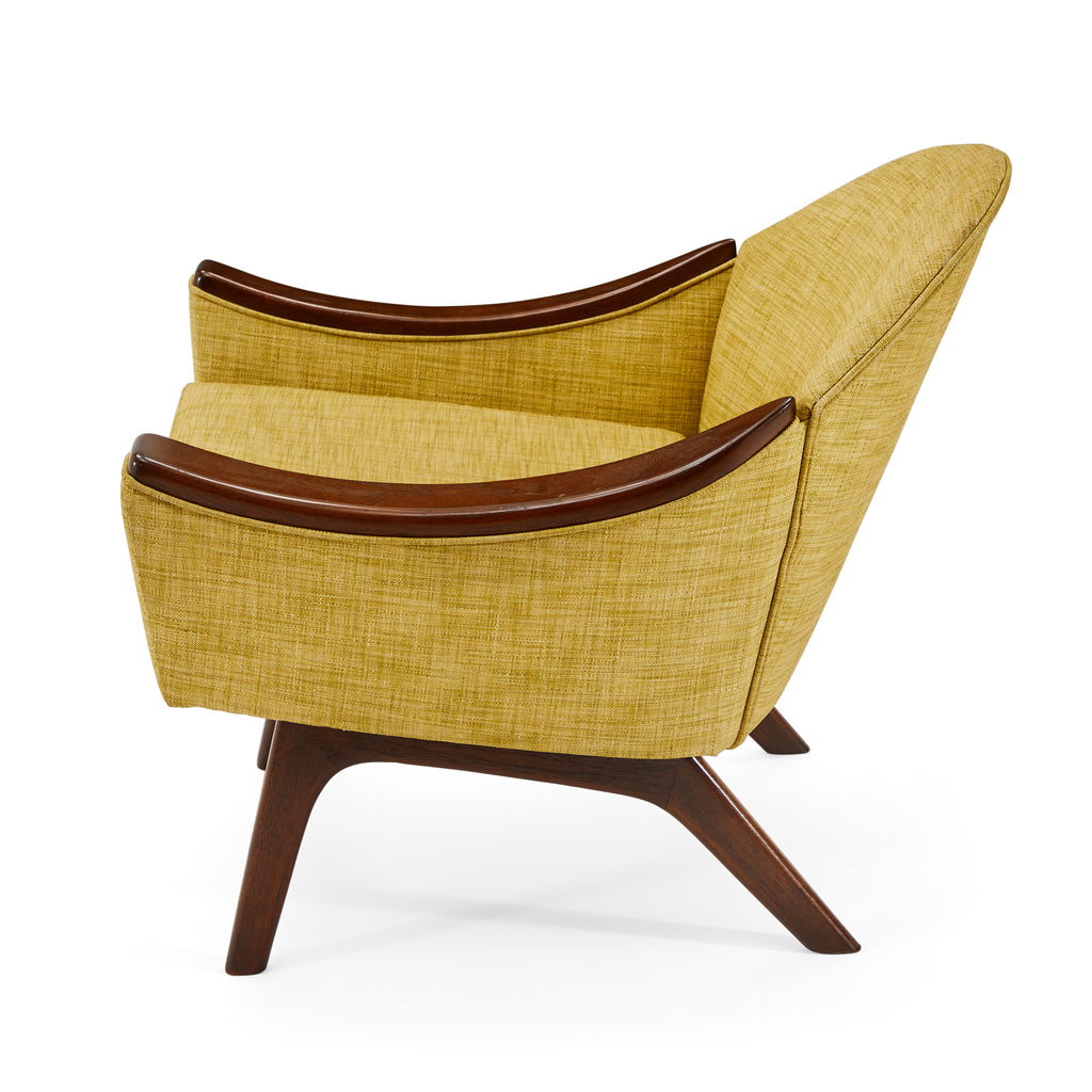 Yellow Bentwood Low Back Armchair