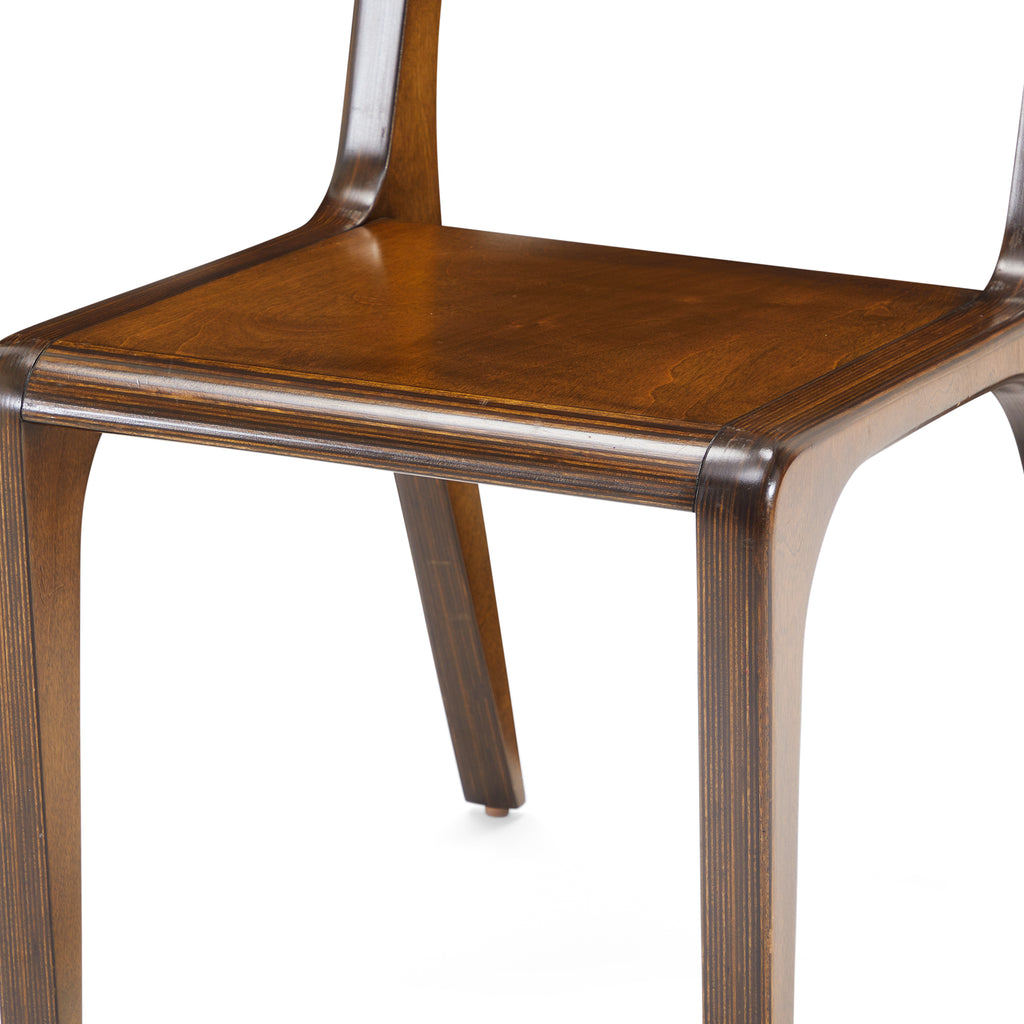 Wood Dark Danish Modern Side Chair