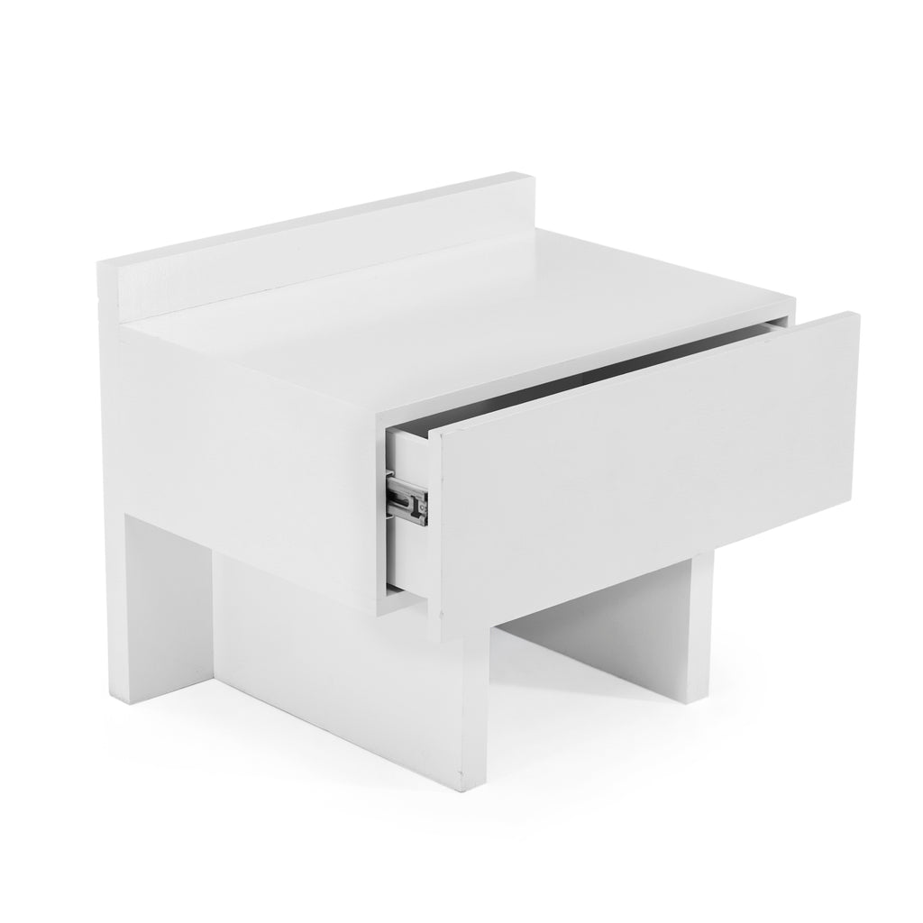 White Modern Bedside Table