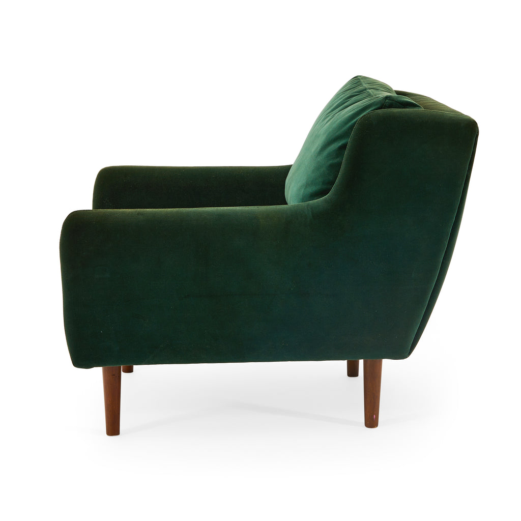 Green Velvet Lounge Chair