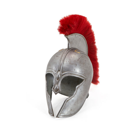 Silver Metal Roman Helmet