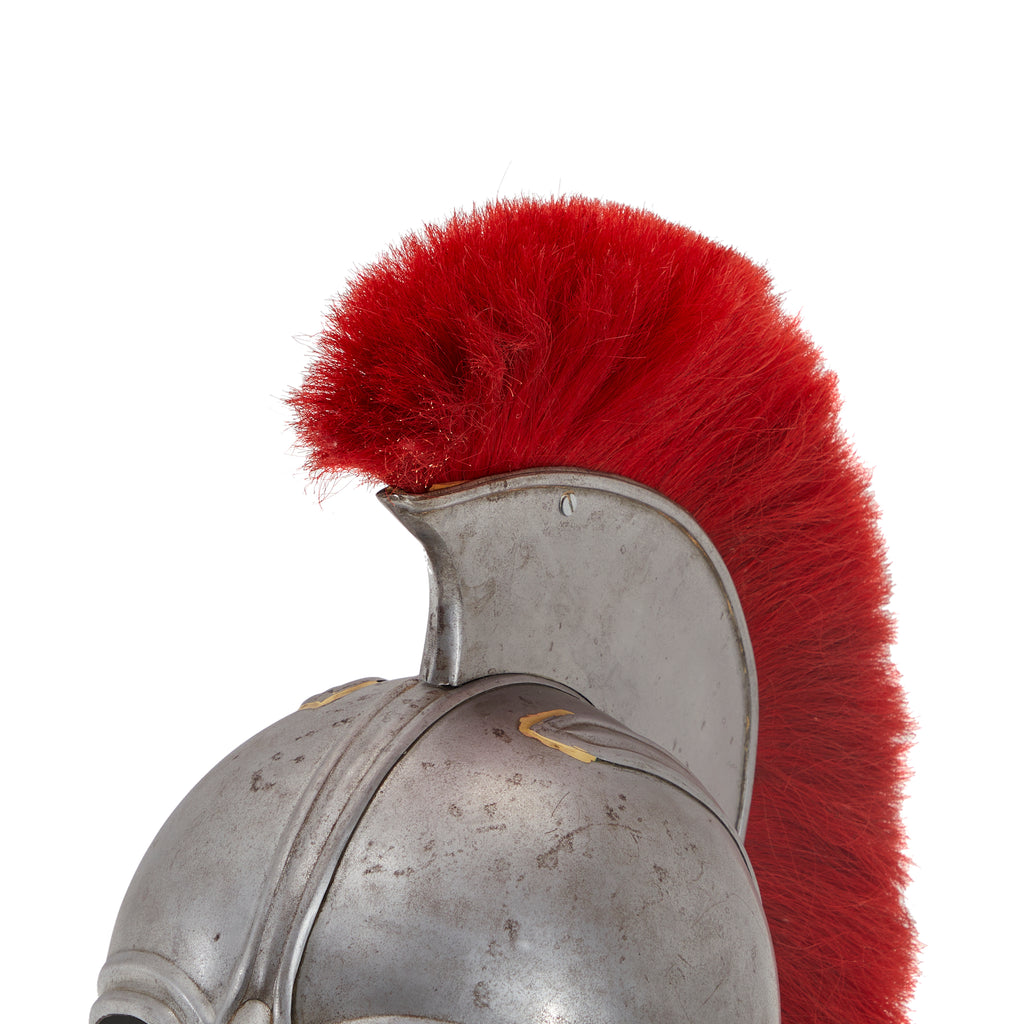 Silver Metal Roman Helmet