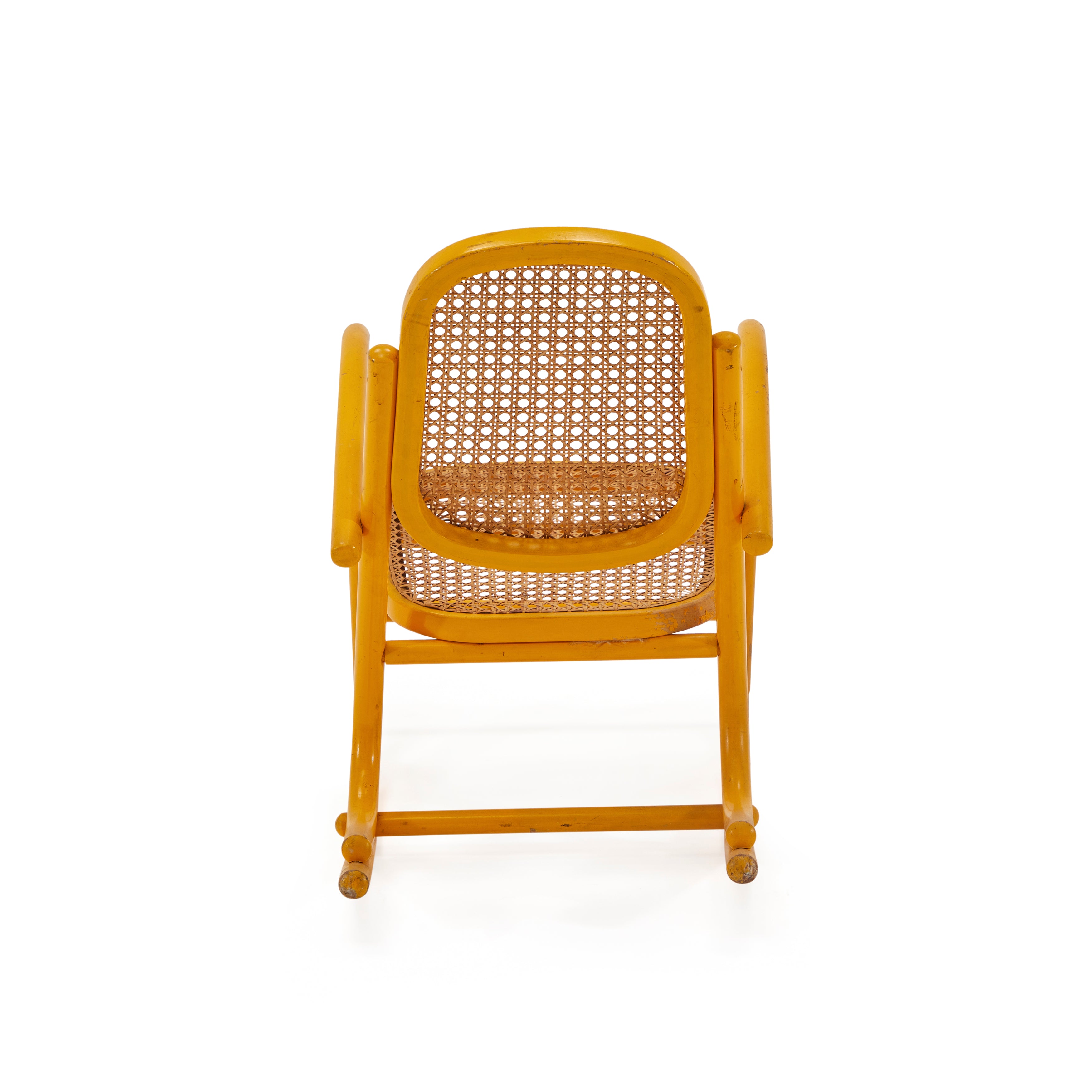 Yellow & Cane Kid's Rocking Chair - Gil & Roy Props