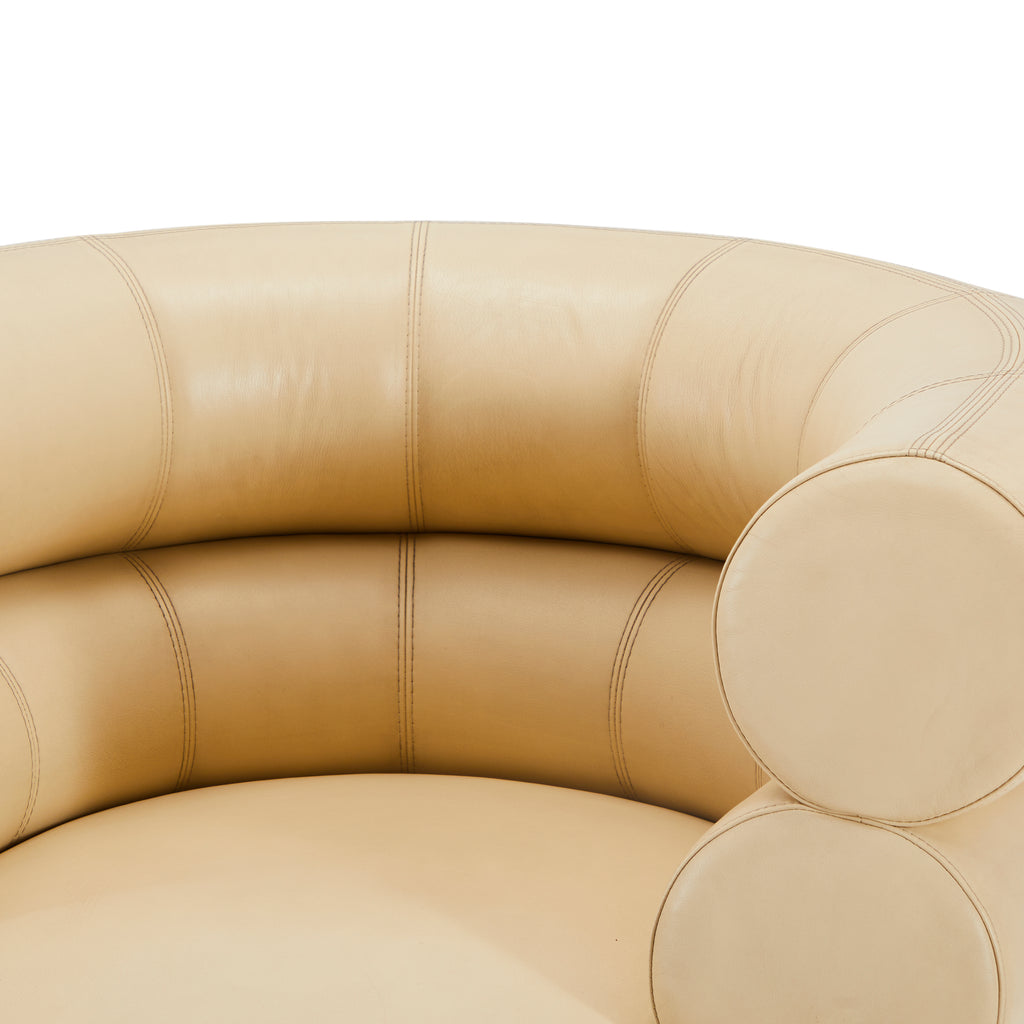 White Cream Eileen Gray Bibendum Lounge Chair