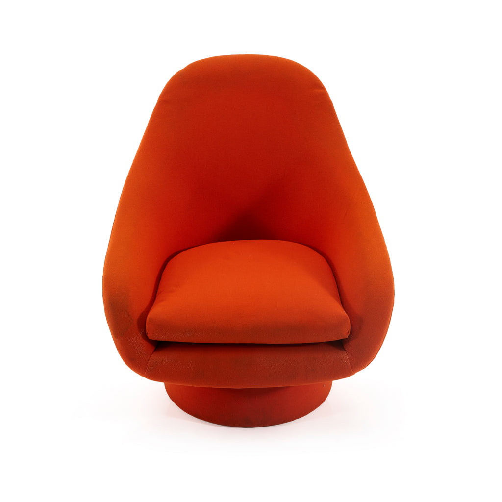 Orange Swivel Mod Lounge Chair