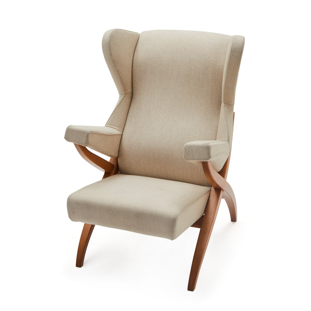 White Cream Modernica Arm Chair