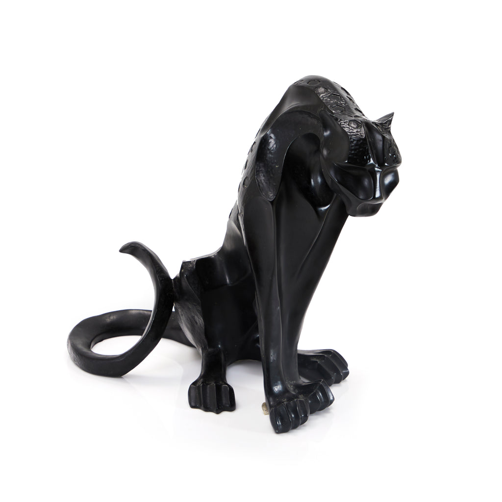 Black Panther Abstract Table Sculpture