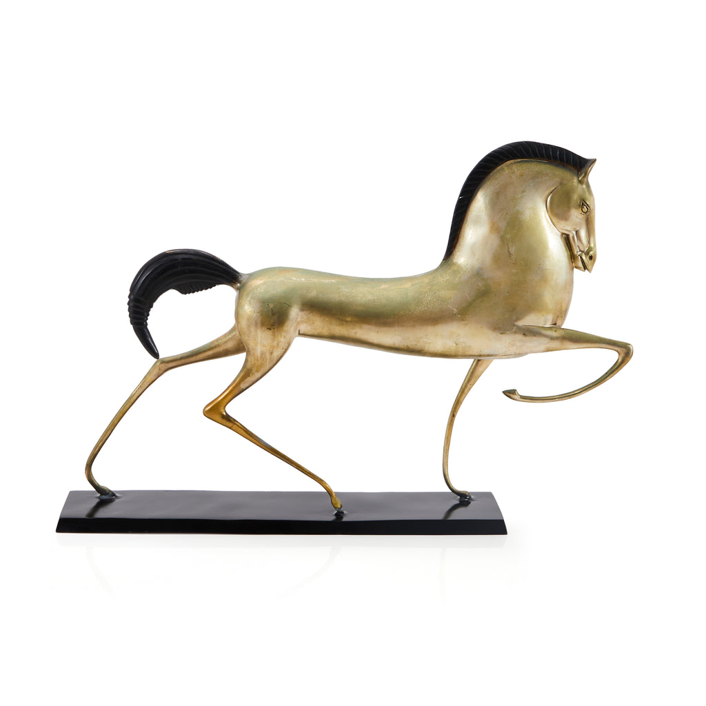 Gold Horse Table Sculpture