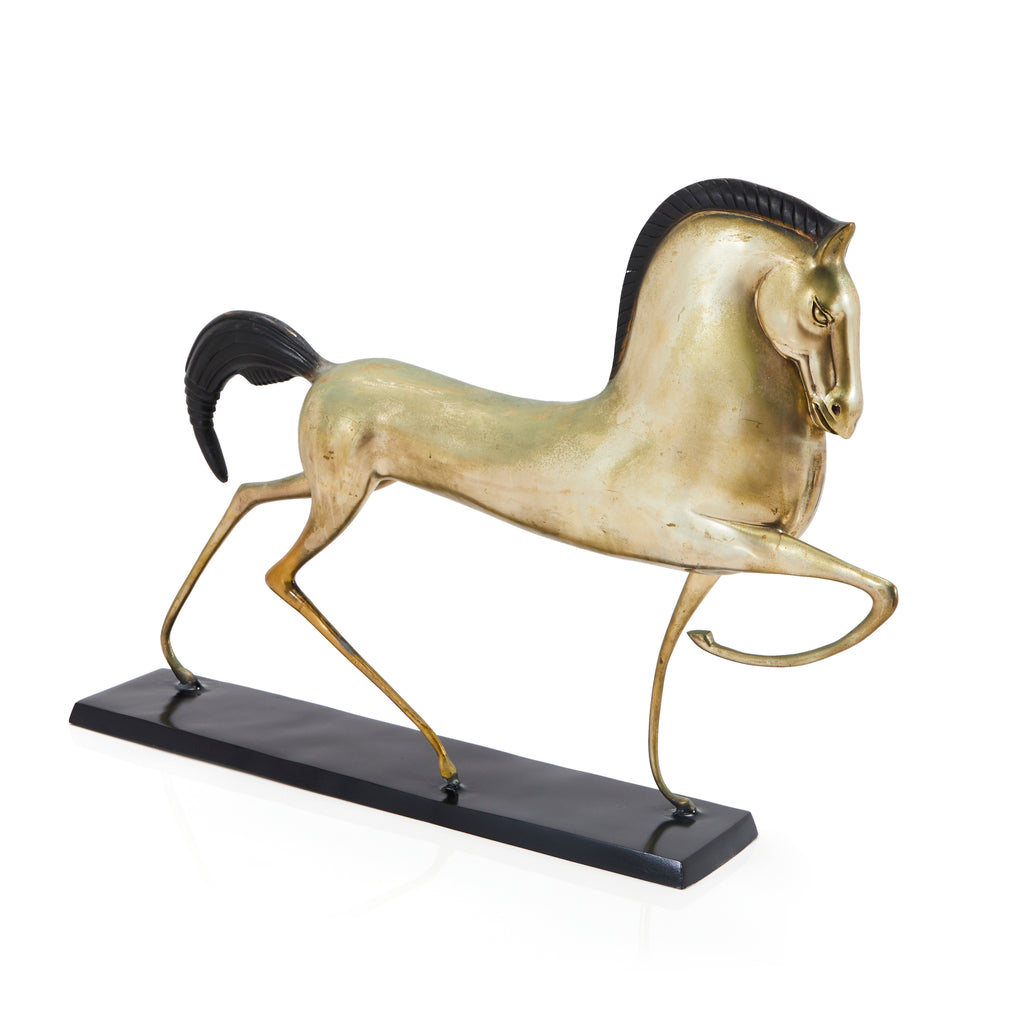 Gold Horse Table Sculpture