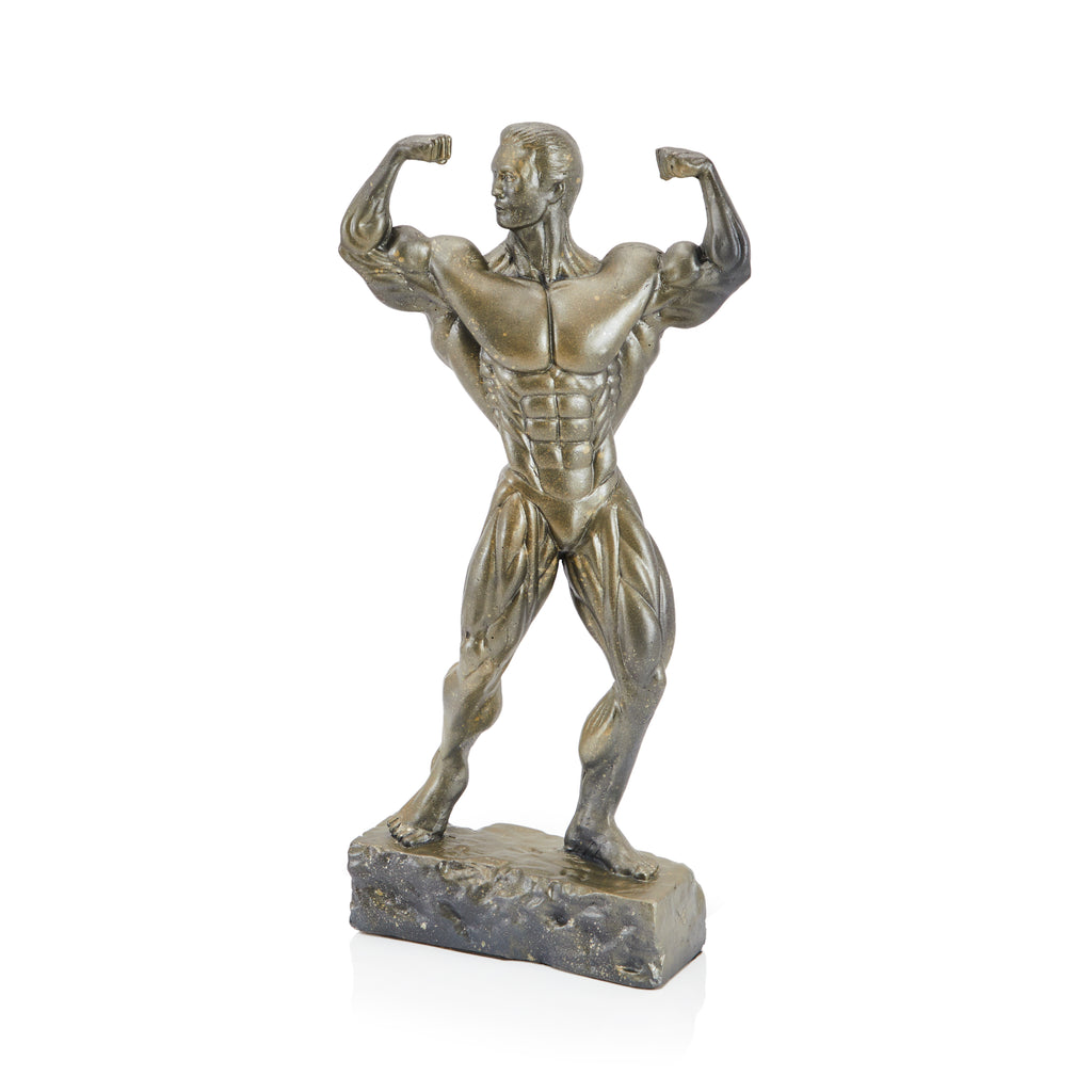 Bronze Body Builder Table Sculpture