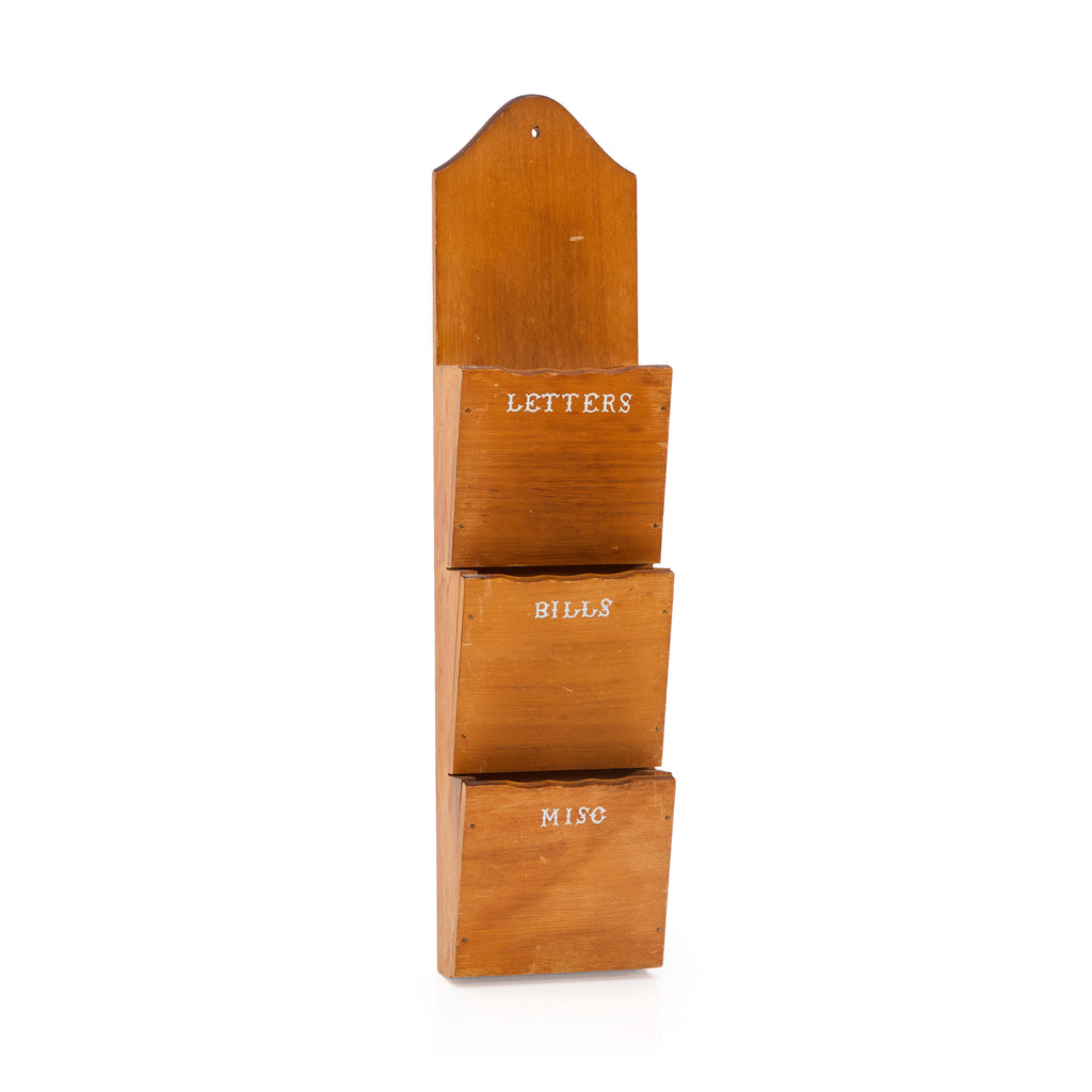 Wood Mail Wall Office Organizer
