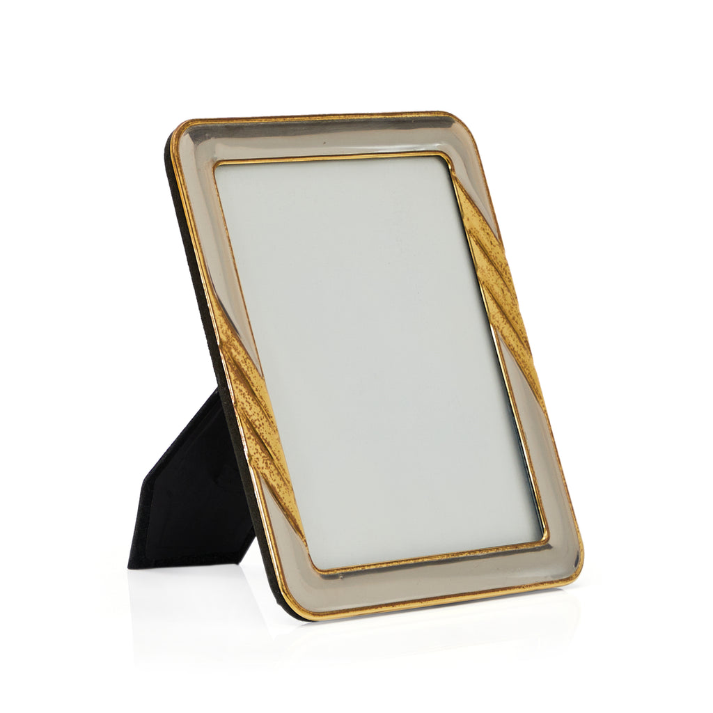 Silver & Gold Table Mirror